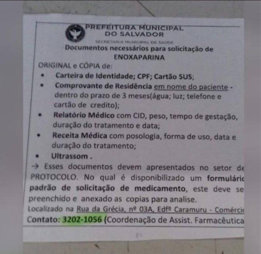 documentos salvador enoxaparina