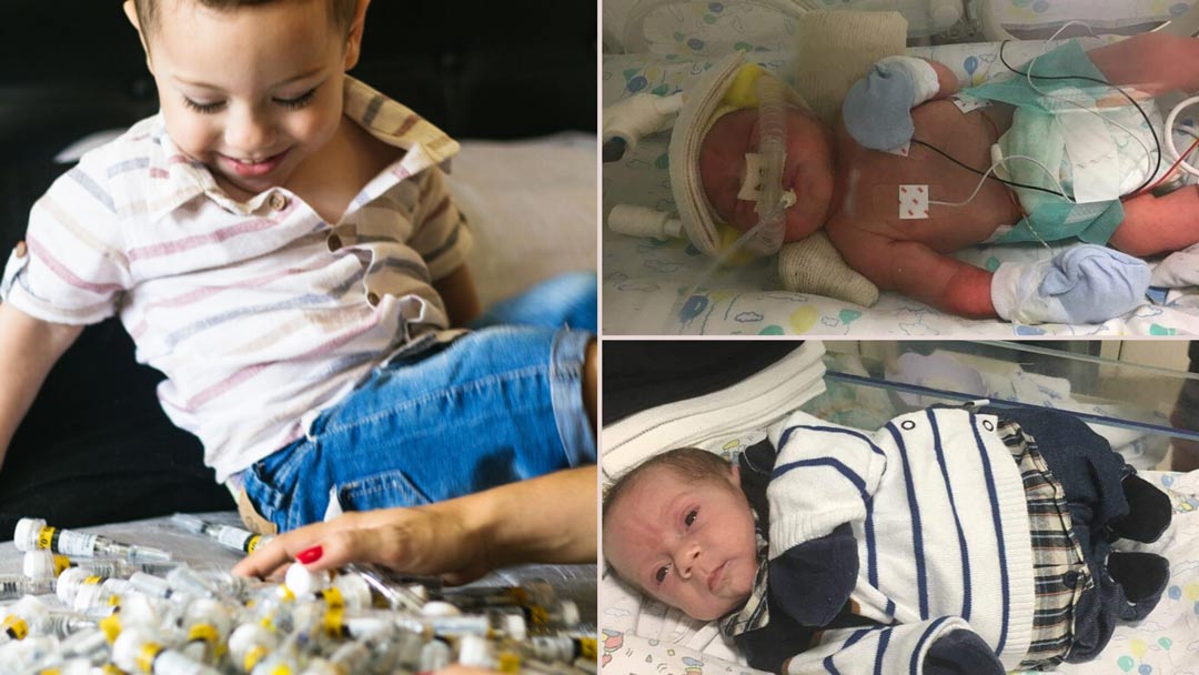 bebê prematuro e com 2 anos