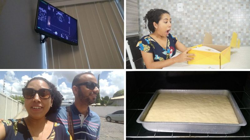 Última ultrassom, recebidos e fazendo pão caseiro.
