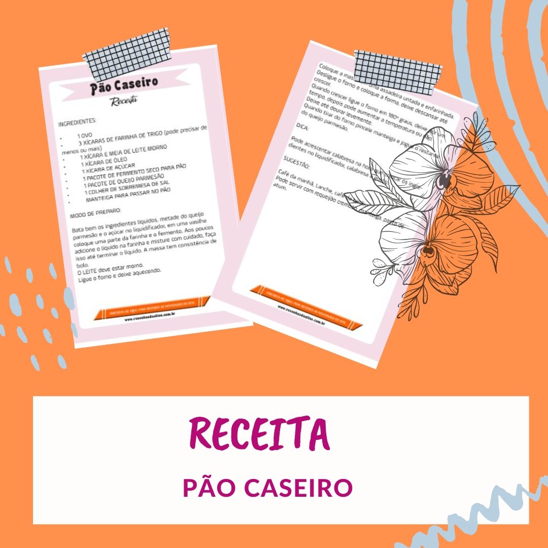 receita pão caseiro