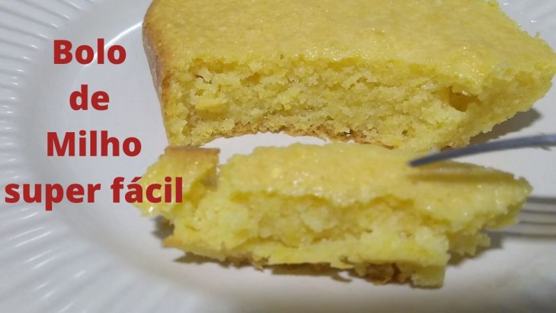 Bolo de milho super fácil no liquidificador