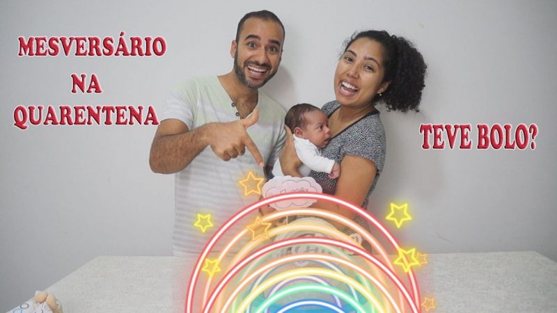 Primeiro Mesversário, na quarentena, improvisamos tudo. #bebearcoris