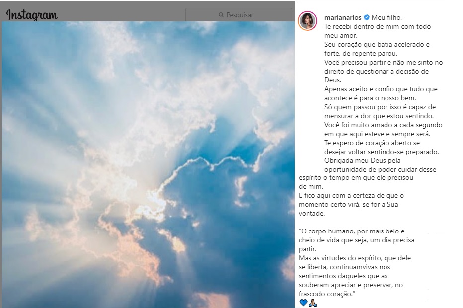 mariana riuos perde o bebê