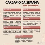 cardápio semanal